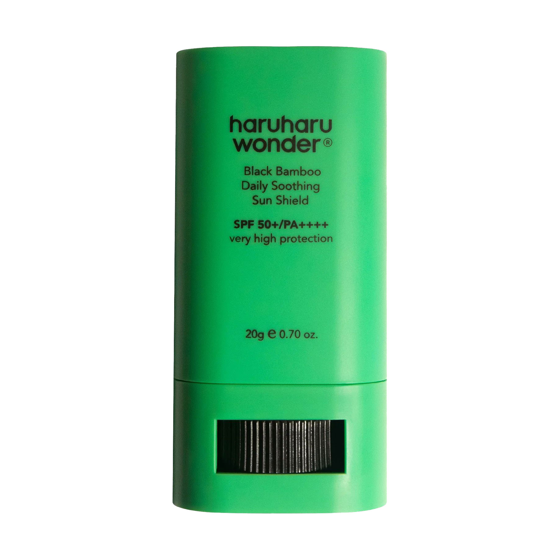 Сонцезахисний стік для обличчя Haruharu Wonder Black Bamboo Daily Soothing Sun Shield SPF 50+ PA++++, 20 г